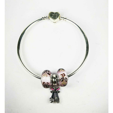 Fancy 925 Silver Ladies Pandora Kada Bracelet