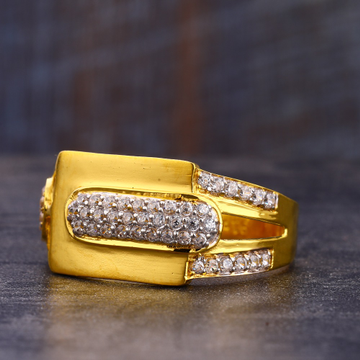 22KT CZ Gold stylish Hallmark Gentlemen's Ring MR7...