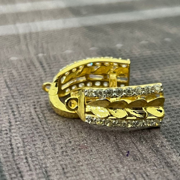 Gold Classic Plain Earrings by 