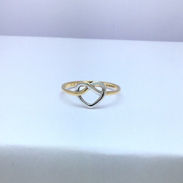 fancy heart rose gold ladies ring by 