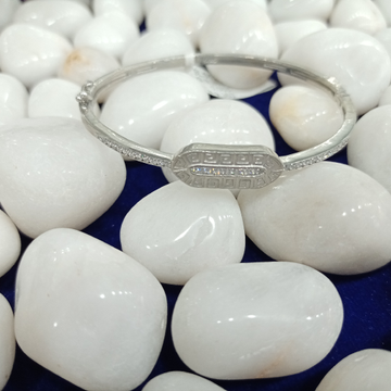 92.5 silver bracelet fancy diamond design importan... by Ghunghru Jewellers