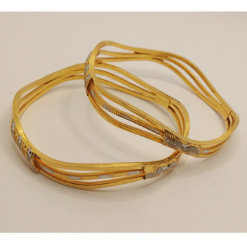 916 gold zigzag design copper kadli by 