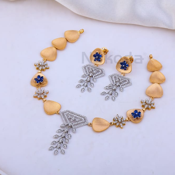 750 Rose Gold Hallmark Designer Necklace RN427