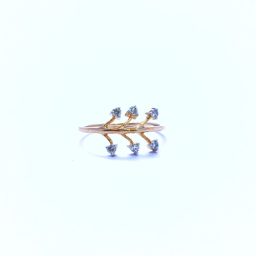 REAL DIAMOND FANCY ROSE GOLD RING by 
