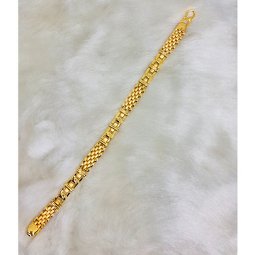 916 Gold Plain Casting Bracelet by 