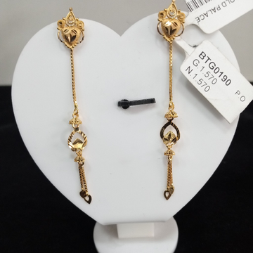 fancy latkan earring by Aaj Gold Palace