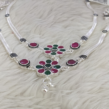 silver fancy Payal by 