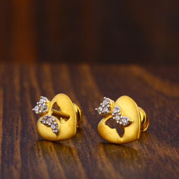 22KT Gold Hallmark Delicate Ladies Tops Earrings L...
