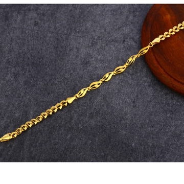 22kt Gold Stylish Hallmark Plain Bracelet LPBR48