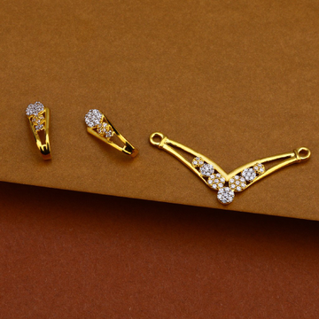 916 Gold Cz Pendant MP137