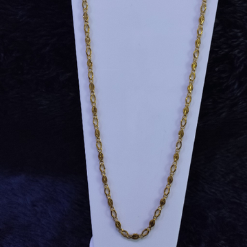22KT/916 Yellow Gold Aanamra Fancy Chain For Unise...