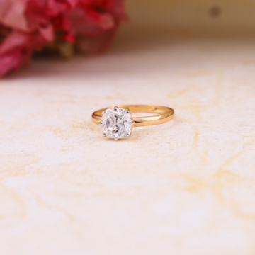 18ct Rose gold Solitaire Ladies Ring by 