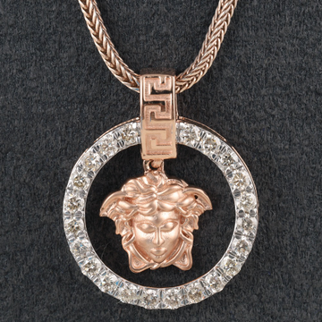 18kt rose gold diamond pendant  by 