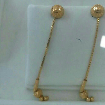 20kt Gold Latkan earrings by Vipul R Soni