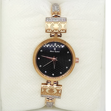 Rose Gold C Z Stone Watch by Rajasthan Jewellers Private Limited