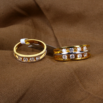 18k Gold Daily Wear Couple Rings by 