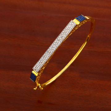 750 Gold Women's Fancy Hallmark Kada Bracelet LKB1...