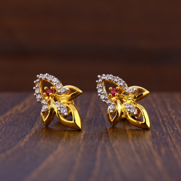 916 Gold Hallmark Classic Ladies Tops Earrings LTE...