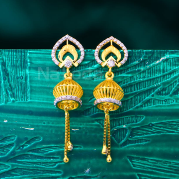 22KT Gold Hallmark Ladies Exclusive Jhummar Earrin...