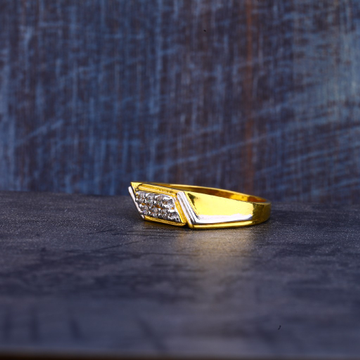 Mens Cz 916 Gold Ring-MR259