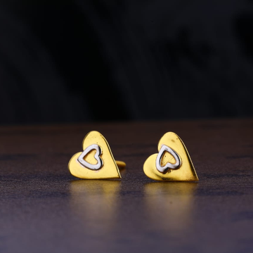 916 Gold Hallmark stylish Ladies Plain Earring LPE...