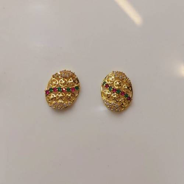 Gold Handmade Design Casual Earring by D.M. Jewellers