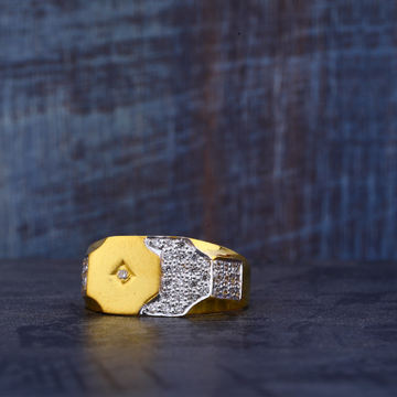 916 22kt Gold cz Ring MR467