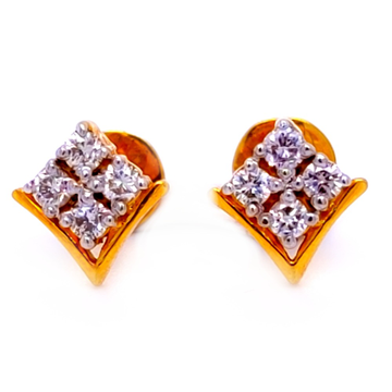 Luzy square diamond earring