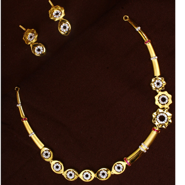 gold fashionable diamond Necklace set  30 by 