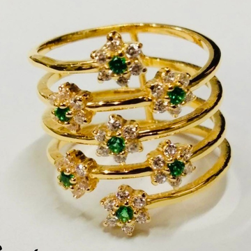 Gold daily wear ring by 