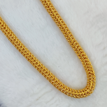 916 Gold Fancy Gent's Hollow Chains