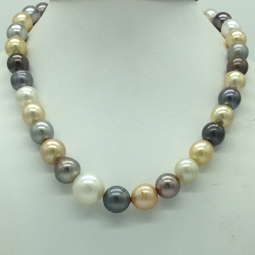 Muliticolour round tahitian south sea pearls strand jpm0408