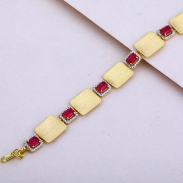 Ladies Italian Gold Bracelet-LIB34