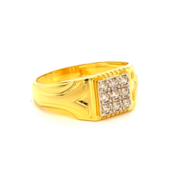 22k Gold corum gents ring by 