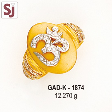 Om Gents Ring Diamond GAD-K-1874