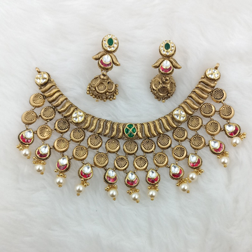 916 Gold Loose Bridal Choker Set by Ranka Jewellers