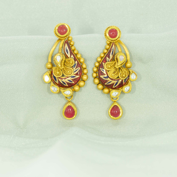 Antique 22k gold earrings design