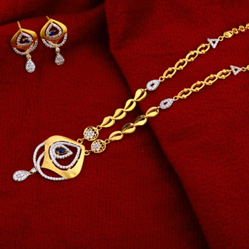 916 Gold Ladies Delicate Chain Necklace set CN263