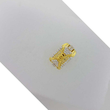 916 Yellow Gold Designer CZ Rings by 