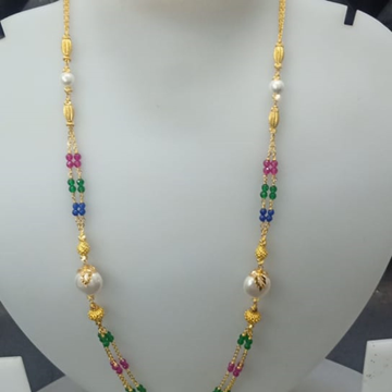 22 KT Gold Modern Ethnic Antique Mala CJAM14 by Celebrity Jewels
