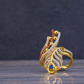 916 Gold Cz Ring for Ladies LLR80