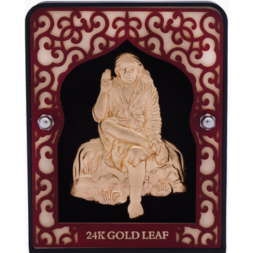 999 gold saibaba frame by 