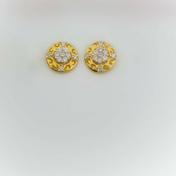 18k Delicate Earrings by Madhav Jewellers (TankaraWala)