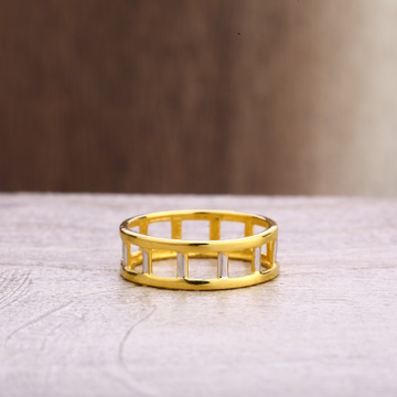 22CT Gold CZ Hallmark Designer Ladies Plain Ring L...