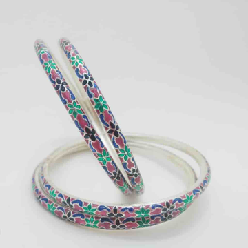 925 sterling silver enamel Bangles by Veer Jewels