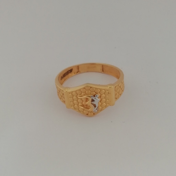 916 gold om design Gents ring by 