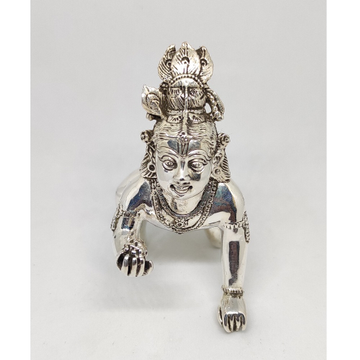 Antique silver God Bal Gopal, Bal Krishna Murti by Rajasthan Jewellers Private Limited