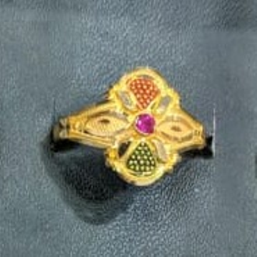916 Gold Hallmark Ladies Ring by Samanta Alok Nepal