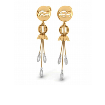 22kt gold designer earring for women pj-e002 by 