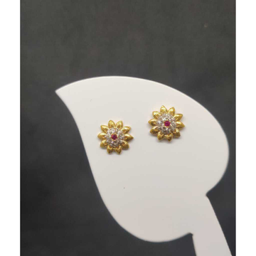 22k ladies round earring